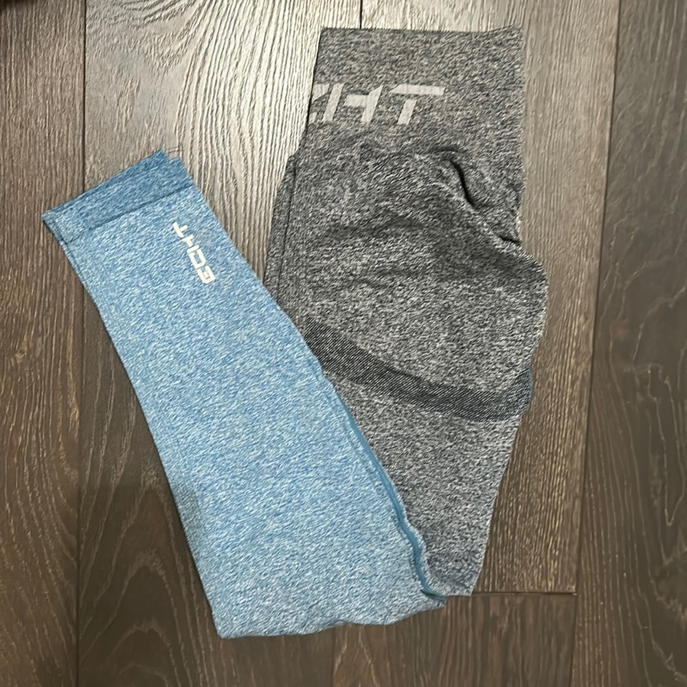Arise ECHT booty scrunch leggings ombré blue
